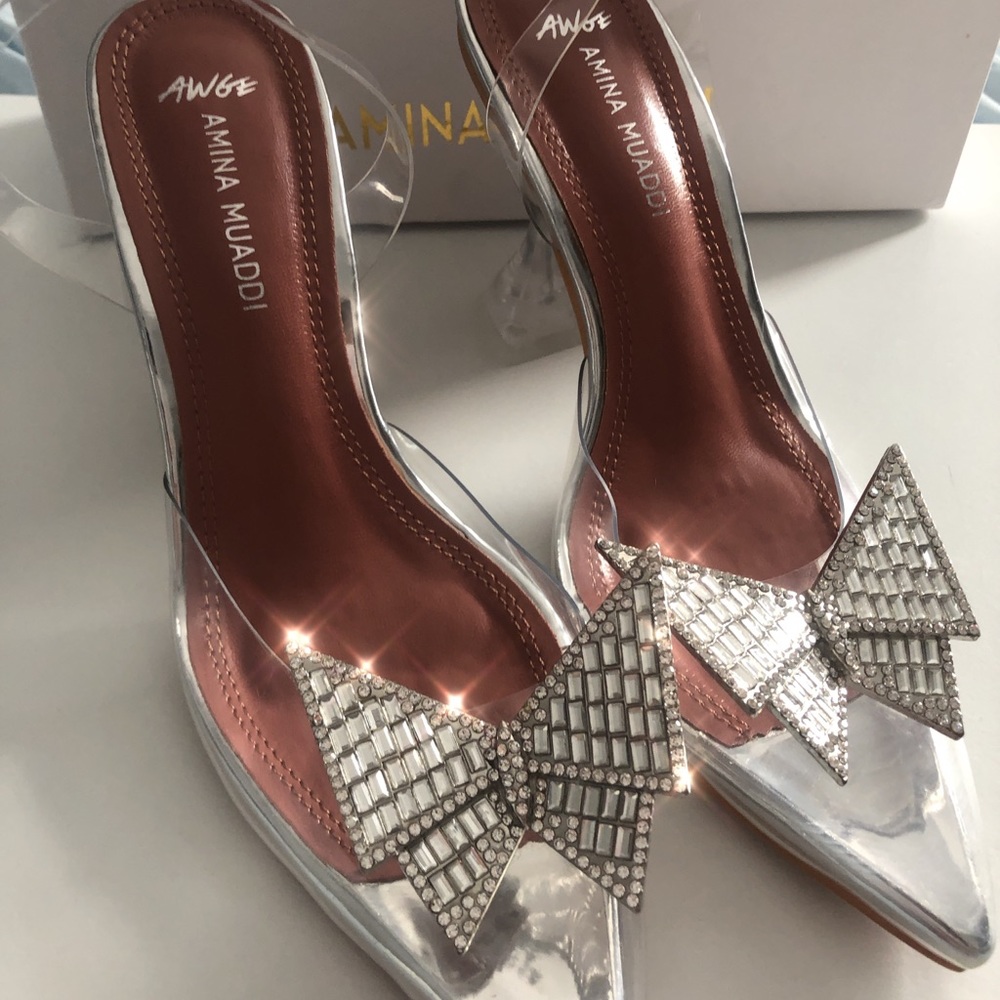 Clear heels NWB